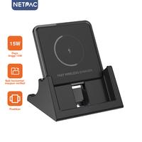 Gambar NETPAC Charger Wireless Fast Charging 15W Qi Fast Charger Deskstop Stand Dock For Samsung Xiaomi Huawei Vivo Android Headphone Jam Tangan Pintar - Hitam dari NETPAC INDONESIA_NEW undefined 1 Tokopedia