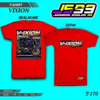 Gambar (COD) KAOS VIXION New Promo T-Shirt / Kaos Oblong / Kaos Distro /Kaos VIXION /Full cotton 30s DESIGN JURAGAN SABLON 99 Katun T-170 - Hitam, M dari BAKOL STICKER undefined 2 Tokopedia