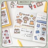 Gambar [MILOLI] 100lembar SET Sticker SOFT SERIES Sticker PET DIY Scrapbook Stiker Hias Lucu in Box - B0254 - SET PINK BOMM, MLL dari MILOLI_NEW undefined 1 Tokopedia