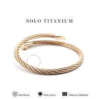 Gambar Emrys Bracelet Solo Titanium Real Titanium Anti Karat Gelang Titanium Pria Wanita - GOLD dari Retnoayyu shop undefined 3 Tokopedia