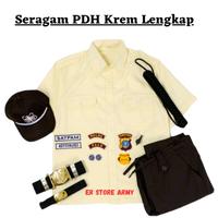 Gambar BAJU SERAGAM PDH CREAM/COKLAT SECURITY BAJU SETELAN PDH SATPAM CREAM/COKLAT BAJU PDH SATPAM LENGKAP - PDH Krem+Bed, M dari INDO TACTICAL -NEW- undefined 3 Tokopedia