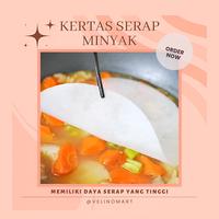 Gambar Kertas Serap Minyak Gorengan / Kain Penyerap Minyak 12 Lembar / Kertas Minyak Makanan Berminyak dari VELINOMART undefined 3 Tokopedia