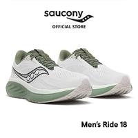 Gambar Sepatu Lari Pria SAUCONY Shoes Ride 18 Men - White / Olivine - 44 dari Saucony Indonesia undefined 3 Tokopedia