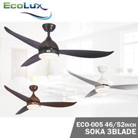 Gambar Kipas Angin Lampu Gantung / Kipas angin lampu Ecolux tipe Eco-005 SOKA - Wood, 46" dari ECOLUXFAN INDONESIA undefined 2 Tokopedia