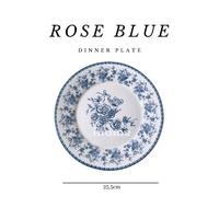 Gambar Mawar Biru piring cantik, piring koleksi, piring antik, piring makan, piring dessert, piring keramik [PEMBELI WAJIB CO BUBBLE WRAP-search kewajiban pembeli] Blue Kayu - Salad Plate 20cm dari mode shop online store undefined 4 Tokopedia
