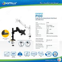 Gambar BRACKET MONITOR GAS SPRING OXIMUS P100 TILT SWIVEL ROTATE USB 3.0 x2 Hitam Putih Computer Laptop dari Oxihom undefined 1 Tokopedia