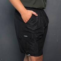 Gambar CREDIFOX Celana Cargo Pendek Pants Pria Wanita Bahan Taslan Waterproof - Celana Pendek Outdoor Hiking - HITAM, L [30-32] dari Credifox 0fficial store undefined 4 Tokopedia