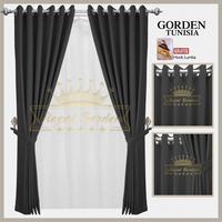 Gambar Gorden Jendela Minimalis Blackout Import Hordeng Pintu Aesthetic Tirai Pembatas Ruang Tamu Gordyn Smokring - Abu muda, L 100 X T 200 dari Royal Gorden_NEW undefined 2 Tokopedia