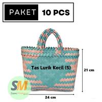 Gambar PAKET HEMAT 10 PCS Tas Anyaman Plastik LURIK KECIL (S) Tas Anyam Untuk Hampers Souvenir Belanja Pasar Parcel Bingkisan Lebaran Muat Kotak Nasi Toples Roti - 10 Pcs dari Sami Makmur Ngawi undefined 1 Tokopedia