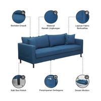 Gambar NORDIA ANNISTON SOFA FABRIC 3 SEATER DALLAS dari Informa Indonesia undefined 3 Tokopedia