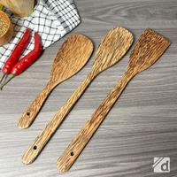 Gambar DADALALA Spatula / Sodet / Centong / Erus Bahan Kayu Kelapa, Tidak Lengket dan Aman Alat Dapur / Kitchenware - ERUS dari Dadalala undefined 1 Tokopedia