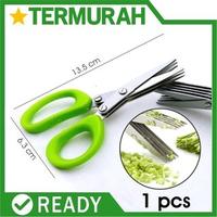 Gambar Gunting 5 Lapis Daun Bawang Sayur Dapur 5lapis Kitchen Scissors layer dari Kastil TERMURAH undefined 1 Tokopedia