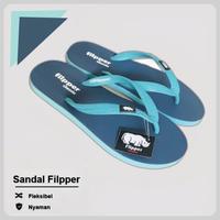 Gambar SANDAL FILPPER JEPIT PRIA DAN WANITA ANTI SLIP  SIZE  ( 38 - 43 ) KARET Sendal - ABU POLOS, 41 dari Akoemi Store_NEW undefined 4 Tokopedia