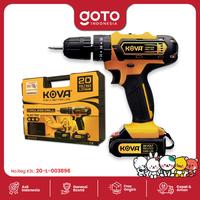 Gambar Kova Cordless Impact Drill 20 V Bor Baterai Tembok dari Goto.Indonesia undefined 1 Tokopedia