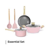 Gambar CYPRUZ PI-0924 ESSENTIAL PAN SET PAKET PANCI FRYPAN SPATULA PINK dari Belanja Elektronik undefined 1 Tokopedia