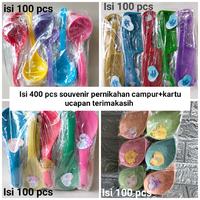 Gambar Isi 400 Pcs Souvenir Pernikahan Campur Murah Isi nya 100 pcs Centong Megicom 100 pcs Centong Sayur Warna 100 pcs Sisir Mini 100 Pcs Mangkok Daun Kemasan Plastik Bonus Kartu Ucapan Terimakasih dari Rancak Souvenir Murah undefined 1 Tokopedia
