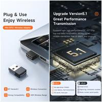 Gambar MCDODO OT-158 Wireless Adapter Bluetooth 5.1 USB Dongle dari BnL Super Store undefined 3 Tokopedia