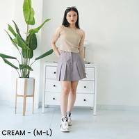 Gambar [ M to XL ] Marsha Tank Top Rib Knit - Atasan Rajut Tanktop Wanita Baju Wanita Croptop Fashion Wanita Outfit Hangout Kekinian Kasual | Kerja Casual | Pesta Formal Santai Mars - White, L to XL dari delonic.collection undefined 3 Tokopedia