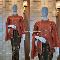 Gambar Kebaya kutu batu payet selendang desain baru lesti Atasan Dress Setelan Baju Wanita Wisuda - Hitam, Atasan saja M dari Ocean_kebaya_NEW undefined 4 Tokopedia