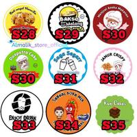 Gambar Cetak Stiker Label Kemasan Custom Sesuai Keinginan Request Nama Jualan Sendiri Kertas - Non Laminasi, 1 lembar A3 Chromo dari Almalik Store Oficial undefined 3 Tokopedia