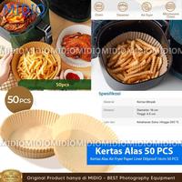 Gambar Kertas Alas Air Fryer Paper Liner Oilproof 16cm 50 PCS, Brown dan White. - Cokelat dari MidioFoto undefined 1 Tokopedia