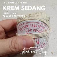 Gambar Benang Kasur / Tali Kasur Cap Peniti Diameter 1mm – Gulungan Sedang - KREM dari Andreane Shop undefined 3 Tokopedia