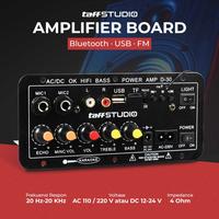 Gambar Amplifier Audio Bluetooth USB FM Subwoofer, Kit Power Amplifier DIY 40W Serbaguna untuk Rakitan Speaker Aktif - Hitam dari NENAH STORE undefined 2 Tokopedia