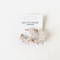 Gambar White Mode Aresya Earings - White and Gold dari WHITE MODE undefined 3 Tokopedia