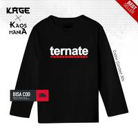 Gambar Kaos Premium TERNATE MALUKU UTARA Tangan Panjang - Kaos Tulisan Ternate Maluku Utara KAOS KAGE Pria Baju - Hitam, S dari Kaos Kage undefined 1 Tokopedia