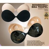 Gambar Backless Bombshell Bra Super Pushup Self Adhesive Push up Invisible Bra Tempel / Angel Bra / NU Bra / Wings Bra / Strapless Bh Tempel Palm Bra Anti Lepas S1207 - Hitam Cup A dari Hoki.unlimited undefined 1 Tokopedia