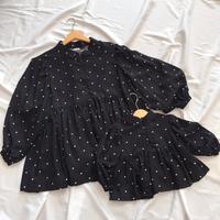 Gambar Baju couple ibu dan anak, polka hitam - Polka hitam, Moms all size dari iln.chic undefined 1 Tokopedia
