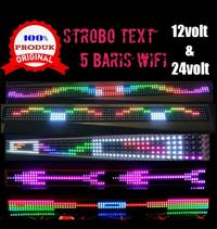Gambar Lampu LED variasi hiasan mobil running TEXT 5 BARIS V3 , bisa ganti text via android Car - 120cm 24volt dari As lighting undefined 1 Tokopedia