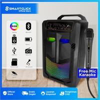 Gambar SPEAKER BLUETOOTH 8.8" FREE MIC KARAOKE SUPER BASS PARTY LAMP dari SmartClick.id undefined 1 Tokopedia