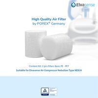 Gambar Filter Udara by Porex Germany Basic PE - PET untuk Elvasense Air Compressor Nebulizer Type NEB39 (2pcs) - Made in Italy dari Elvasense undefined 4 Tokopedia