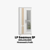Gambar LEMARI PAKAIAN 2 PINTU PARTIKEL BOARD OLYMPIC INCLUDE PASANG - CALESTINE 2P dari MAKE CALANA undefined 3 Tokopedia