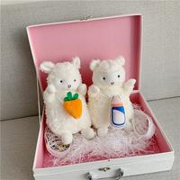 Gambar Tas Wanita Motif Boneka Domba/Tas Domba Bahan Plush Gaya Korea Selempang Slingbag - Domba Mini Wortel dari Beruangshop_NEW undefined 3 Tokopedia