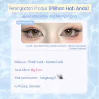 Gambar Milai Bulu Mata Palsu Premium A29 Cat Eye Look Tanpa Lem Batang Tipis Ringan 6mm-13mm Glamor 48 Helai - Hanya Bulu Mata dari Milai Bulu Mata undefined 5 Tokopedia