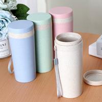 Gambar Tumbler Botol Minum Wheat Straw Bottle Ramah Lingkungan Tumbler Cup wheat straw Cangkir Kitchenware - Pink dari Minisweet Olshop undefined 1 Tokopedia