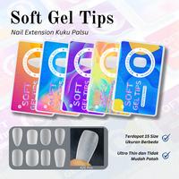 Gambar Soft Gel Tip 420pcs Nail Extension/Soft Fake Nails Full Buff 15 Size/Rising lady solid adhesive Kuku Palsu UV - SOFT TIP 02 dari Anniesbeauty undefined 1 Tokopedia