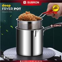 Gambar SUBRON Deep Frying Pot Mini 1200ML Stainless Saringan Penggorengan Rebus Tempura Kentang Nugget Multifungsi dari SUBRON KITCHENWARE undefined 2 Tokopedia