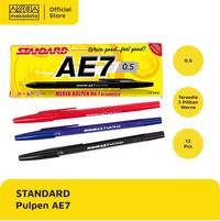 Gambar PULPEN STANDARD AE7 0.5 (1 PACK) - MERAH dari Toko Alat Tulis Makadata undefined 1 Tokopedia