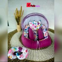 Gambar Kasur bayi 1 set lengkap|Kasur bayi terbaru renda pita purple lilac|Kasur bayi set kelambu selimut bedcover - Love purple, Kasur renda pita set kelambu dari VR Kids & Baby undefined 5 Tokopedia
