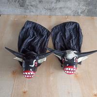 Gambar Terbaru Bantengan Kain Panjang Topeng Barongan Banteng Sapi Mainan Jaranan Anak / Barongan Banteng Murah / Caplokan Jaranan Full Kayu dari pouklontus undefined 2 Tokopedia