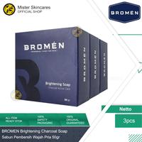 Gambar BROMEN Brightening Soap Bundling 3pcs + Free Case - Sabun Wajah Pria dari Mister Skincares undefined 1 Tokopedia