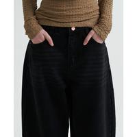 Gambar 3Mongkis - Celana Panjang Wanita Jerico Barrel Denim Pants - Black, 28 dari 3Mongkis undefined 2 Tokopedia