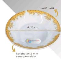 Gambar ( KHUSUS GOJEK ) - Isi 6 Pcs Piring Makan Cekung Keramik 23cm Motip Mahkota Piring Makan Perasmanan dari Perabot Serba Goceng undefined 1 Tokopedia