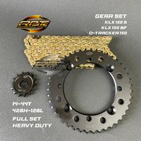 Gambar GEAR GIR SET PAKET KLX 150 NEW L G DTRACKER 150 44T - KLX NEW 14-44T, ROYAL GOLD dari RBTe. Motorcycleparts undefined 4 Tokopedia