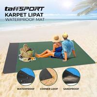 Gambar Tikar Piknik Lipat Karpet Pantai Alas Tenda Camping Keluarga Outdoor Waterproof Mat Anti Air Pouch 140x200cm 200x210cm - Biru 140x200 cm dari Mbak Koki undefined 4 Tokopedia