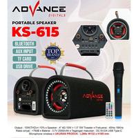 Gambar Advance KS-615 Speaker Karaoke Portable Bluetooth Led Ukuran 5"inch Free 1 Mic Wireless Garansi 1 Tahun TANPA Jam dari Advance Digitals Indonesia undefined 2 Tokopedia