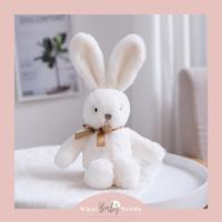 Gambar Fluffy Bunny Baby Doll / Boneka Bayi Kelinci Lucu / Mainan Anak Bayi - Grey dari What Baby Needs undefined 4 Tokopedia